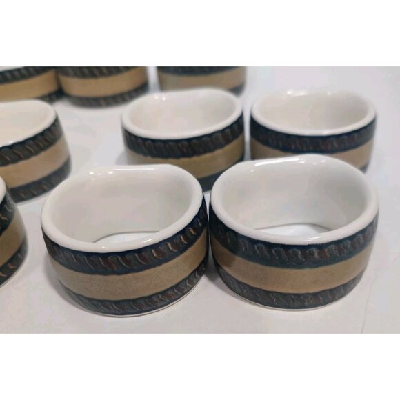 MIKASA ARABELLA 11 NAPKIN RINGS 2" EUC Or In Set Of 4 Or 5 Or 6 Or 8 - Picture 2 of 9